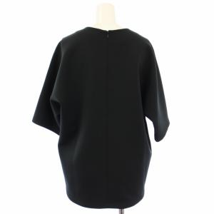 EVERYDAY I LIKE Scuba Knit ハーフスリーブ プルオーバー カットソー 半袖 黒 21070500808030