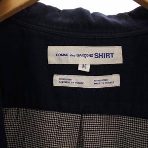 COMME des GARCONS SHIRT シャツジャケット 裏地千鳥格子 M 紺 /BM