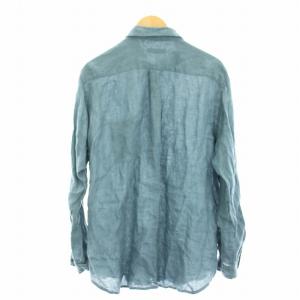 nest Robe CONFECT 24AW 60リネン レギュラーカラー 長袖 4 ブルー 02242-0021 /KH