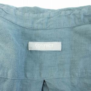 nest Robe CONFECT 24AW 60リネン レギュラーカラー 長袖 4 ブルー 02242-0021 /KH