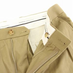 UNIVERSAL PRODUCTS 23AW ワンタックチノトラウザーズ One Tuck Chino Trousers チノパン ジップフライ