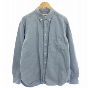 CONFECT ダンガリーシャツ ワークシャツ ボタンダウン 長袖 4 水色 ライトブルー 02201-0004