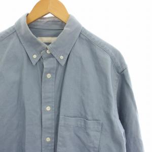 nest Robe CONFECT ダンガリーシャツ ワークシャツ ボタンダウン 長袖 4 水色 ライトブルー 02201-0004