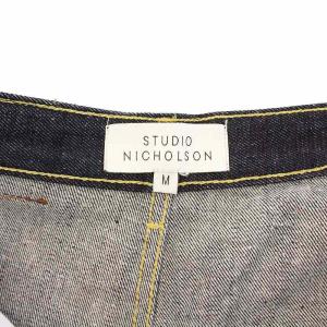 STUDIO NICHOLSON ワイドデニムパンツ ジーンズ M 濃紺 51-10-731004 /KH