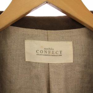 nest Robe CONFECT テーラードジャケット 総裏地 シングル 2B スエード 4 ブラウン /BM