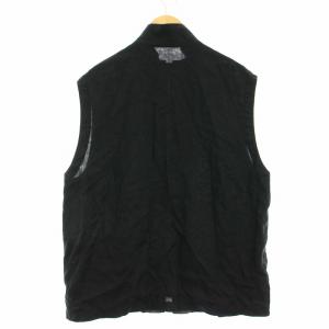 nest Robe CONFECT リネンベスト ジップアップ スタンドカラー 4 ブラック /KH