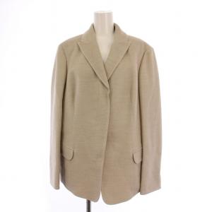 テーラードジャケット シングル ウール 42 ベージュ /BM