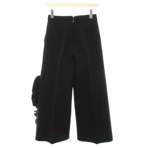 MSGM フリルパンツ ワイド 38 黒 2441MDP02 /YM