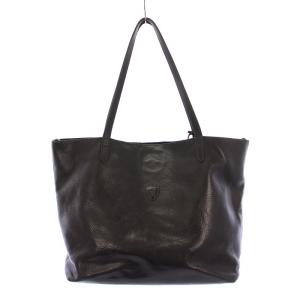 15-50 トートバッグ ハンドバッグ レザー ロゴチャーム 黒 ブラック /BB