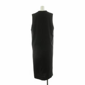 UNTITLED タグ付き ノースリーブワンピース ロング インナー付き 2 ブラック BB153-54407JJ /NQ