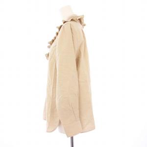 Max Mara ブラウス プルオーバー 長袖 フリル プリーツ シルク J36 ベージュ 111609296 /KH