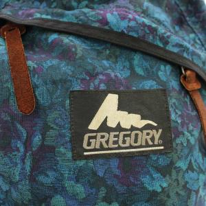 GREGORY リュックサック バックパック 花柄 ナイロン 青 ブルー /G