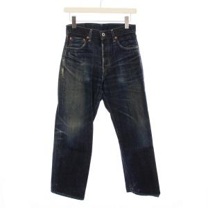 702XX デニムパンツ 赤耳 裏ボタンJ22 ビックE W28 L36