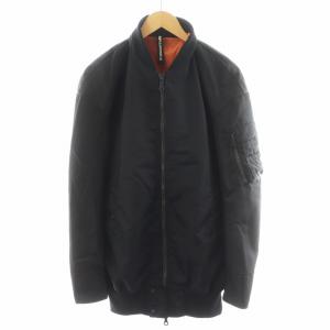 MA-1 ブルゾン ジャケット 切替 ナイロン 5 黒 ブラック RW-116 /AN40