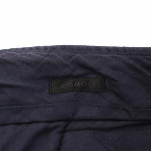 COMOLI パンツ バックストラップ コットン 3 紺 ネイビー U03-03001 /AN41