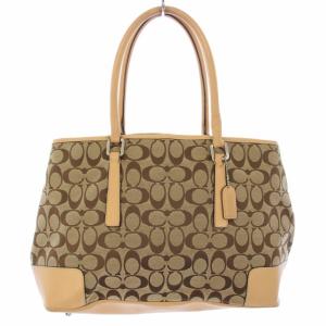 シグネチャー トートバッグ キャンバス ベージュ 6086 /TK