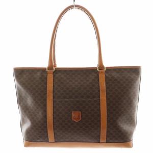 オールドセリーヌ マカダム柄 トートバッグ ブラウン