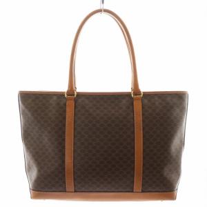 CELINE オールドセリーヌ マカダム柄 トートバッグ ブラウン