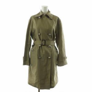 トレンチコート アウター ロング ベルト付き 34 カーキ /NQ