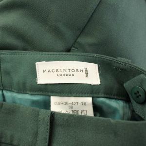 MACKINTOSH LONDON テーパードパンツ スラックス ジップフライ 38 緑 グリーン /BB