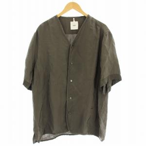 QAMQ602260 Alpha Shirt 半袖 シャツ ナイロン S グレージュ /G