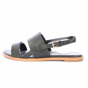 COLE HAAN フリンフラットサンダル ストラップ レザー 6.5 黒 ブラック W20755 /BB