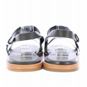 COLE HAAN フリンフラットサンダル ストラップ レザー 6.5 黒 ブラック W20755 /BB