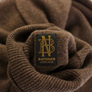 BATONER FLEECE WOOL TURTLE NECK フリースウールタートルネックニット セーター 長袖 ストレッチ