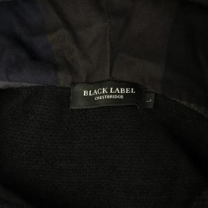 BLACK LABEL CRESTBRIDGE ジップアップパーカー ニット L ネイビー /MY OS