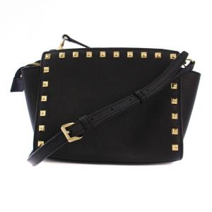 MICHAEL KORS ショルダーバッグ ロックスタッズ レザー 黒 /BM