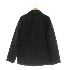 courreges 中綿ジャケット ステンカラー 千鳥格子柄 9AR ブラック /MY OS