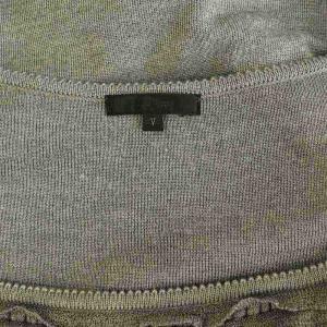 TO BE CHIC ニットチュニック 長袖 フリル 切替 5 グレー /MY OS