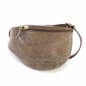 SLOW TOKYO JP SLOW HANDWROUGHT 08 ショルダーバッグ ボディバッグ レザー ブラウン