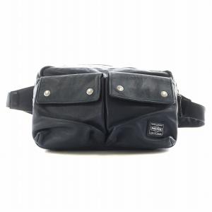 吉田カバン クルールレザー ウエストバッグ ネイビー