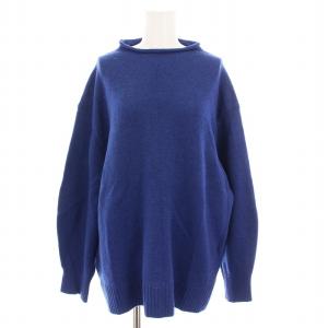 セーター ニット ハイネック 長袖 大きいサイズ 46 青 KR.26.IW.0504 /YM