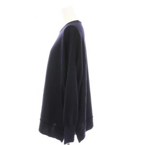 23区 22AW ニット セーター 長袖 大きいサイズ 46 紺 KR.26.NW.0454 /YM