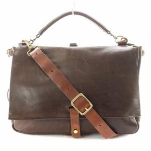 Organ ショルダーバッグ 3way レザー ブラウン