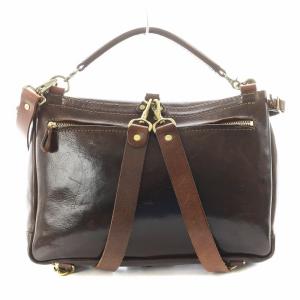 HERZ Organ ショルダーバッグ 3way レザー ブラウン