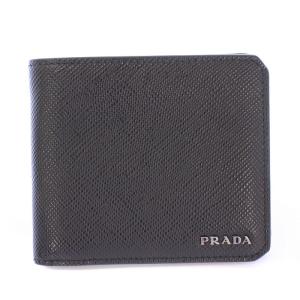 SAFFIANO 二つ折り財布 レザー ブラック 2M0738