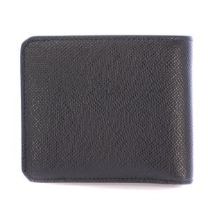 PRADA SAFFIANO 二つ折り財布 レザー ブラック 2M0738