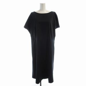 ワンピース ロング 半袖 大きいサイズ 46 紺 ネイビー WWYA0053 /EE