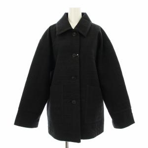 24SS オリエンタルキルトブルゾン ステンカラージャケット 総柄 刺繍 F 黒 ブラック 24011400702010