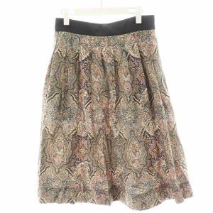 liberty print 24SS フレアスカート ペイズリー柄 2 マルチカラー