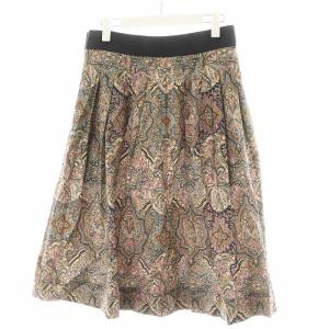 MARGARET HOWELL liberty print 24SS フレアスカート ペイズリー柄 2 マルチカラー