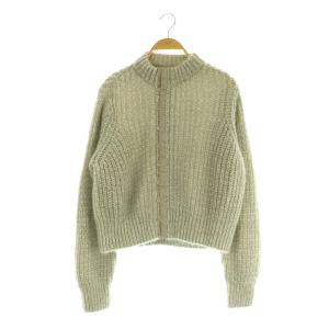 カーディガン ニット モヘア 長袖 モックネック 2 グレー /MY OS