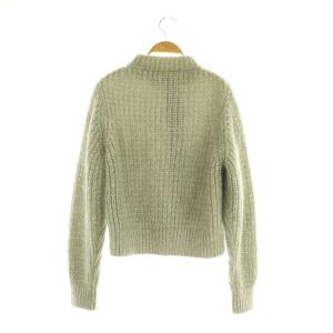 mintdesigns カーディガン ニット モヘア 長袖 モックネック 2 グレー /MY OS