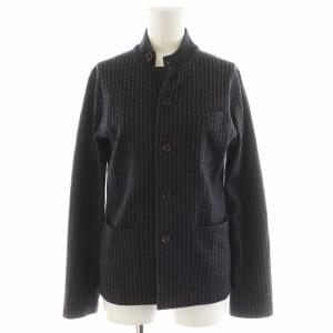 ジャケット ストライプ柄 ウール 3 紺 ネイビー 茶 ブラウン 7101045 /AN12