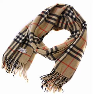 ヴィンテージ マフラー ストール ノバチェック カシミヤ ベージュ