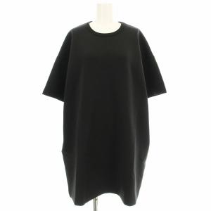 21SS ボンディング ワンピース 21070500303010 半袖 ひざ丈 F 黒 ブラック /G