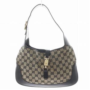 ジャッキー GG柄 ワンショルダーバッグ ベージュ ブラック 001.3306